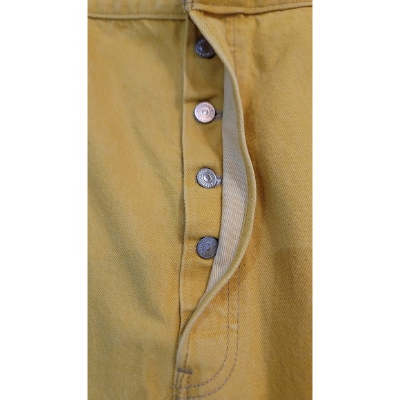 Levi's 501 93Yellow Button Fly Denim Jeans‎ W44 L32 - Picture 6 of 16